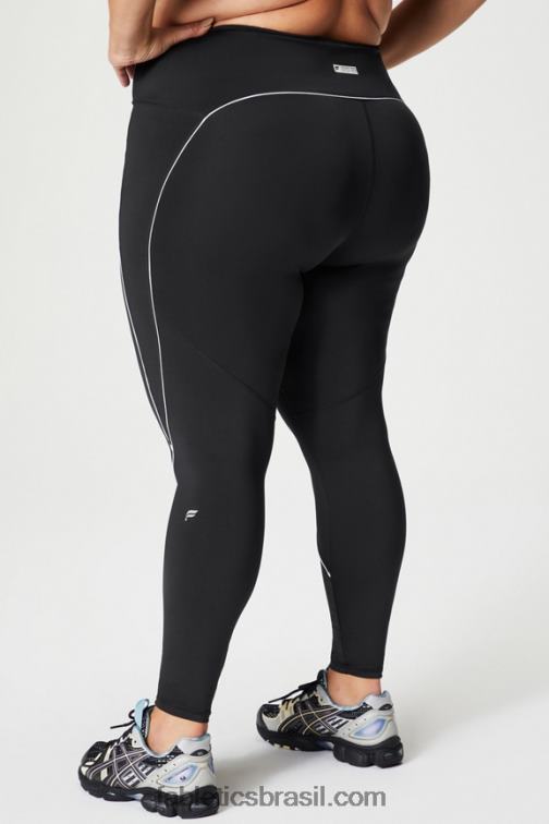 fabletics_preto_branco_classico_420hr998_legging_cintura_alta_motion365_mulheres.jpg Fabletics preto/branco clássico 420HR998 legging cintura alta motion365+ mulheres - Image 1