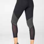 Fabletics preto/carvão 420HR1057 zona cintura alta 7/8 mulheres