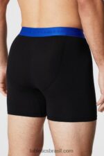 Fabletics preto/celeste 420HR3749 a cueca boxer 24-7 194 homens - Image 2
