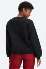 Fabletics preto/estanho 420HR2456 moletom de gola redonda de lã forever mulheres - Image 2