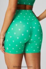 Fabletics preto/estanho 420HR618 qualquer lugar motion365+ short cintura alta 6'' mulheres - Image 3