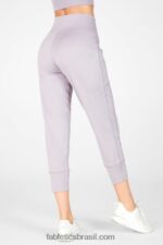 Fabletics preto/fumado 420HR156 calça de cordão de malha elegante mulheres