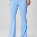 Fabletics preto/fumado 420HR44 flare cruzado cintura alta mulheres