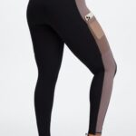 Fabletics preto/fumado 420HR745 legging cintura alta powerhold on-the-go 40 mulheres