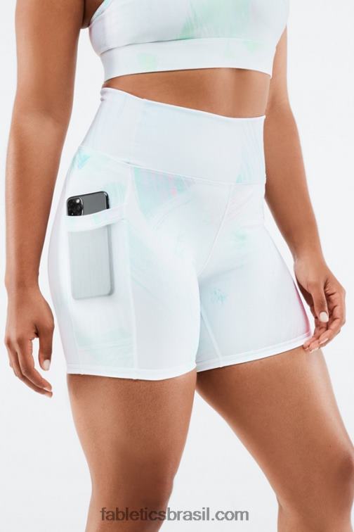 Fabletics preto/micro ponto 420HR268 on-the-go powerhold cintura alta 6'' curto 9 mulheres - Image 2
