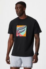 Fabletics preto multi f 420HR3521 a camiseta r&r homens