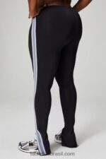 Fabletics preto/nuvem de chuva 420HR48 Motion365+ Calça com listras torcidas mulheres
