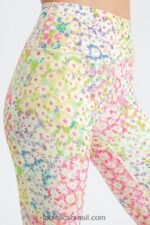 Fabletics preto/prata reflexivo 420HR691 define powerhold cintura alta 7/8 legging 29 mulheres - Image 3