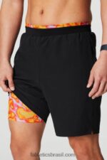 Fabletics preto/rosa escapar da loucura do verão 420HR3122 o fundamental curto ii (alinhado) 132 homens - Image 2