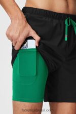Fabletics preto/verde grama 420HR3181 aquele curto (alinhado) 141 homens - Image 2