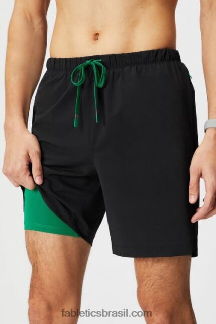 Fabletics preto/verde grama 420HR3181 aquele curto (alinhado) 141 homens