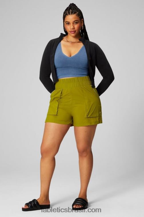 Fabletics preto vintage 420HR2749 jaqueta cropped sem costura em nuvem mulheres - Image 3