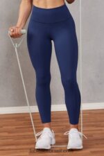 Fabletics querida rosa/branco 420HR657 define powerhold cintura alta 7/8 legging 22 mulheres - Image 2