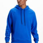 Fabletics raça azul 420HR3665 o moletom com capuz leve homens