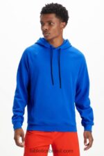 Fabletics raça azul 420HR3665 o moletom com capuz leve homens