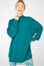 Fabletics raso 420HR2713 pulôver gola zombe jody mulheres