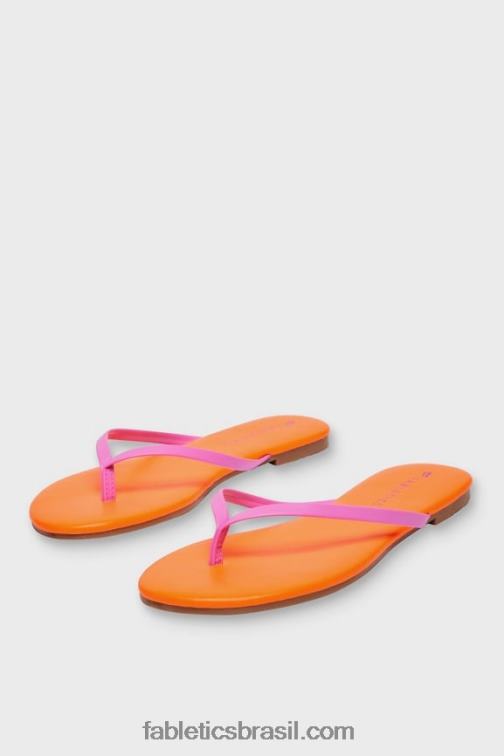 fabletics_rosa_escape_flush_laranja_420hr2934_sandalia_sem_cadarco_mulheres.jpg Fabletics rosa escape/flush laranja 420HR2934 sandália sem cadarço mulheres - Image 1