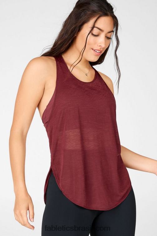 Fabletics rosa ferrugem/pérola 420HR2386 aumentar o tanque de sutiã embutido mulheres - Image 2