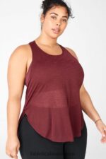 Fabletics rosa ferrugem/pérola 420HR2387 aumentar o tanque de sutiã embutido mulheres - Image 2