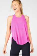 Fabletics rosa fluorescente/preto 420HR2382 tanque de sutiã embutido ryan mulheres - Image 2