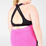 Fabletics rosa fluorescente/preto 420HR2383 tanque de sutiã embutido ryan mulheres