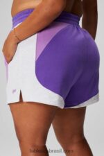 Fabletics roxo sebo/caverna de cristal/urze cinza suave 420HR321 short de moletom de lã forever mulheres - Image 2