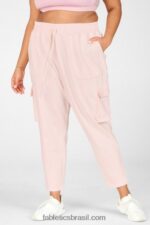 Fabletics rugido/poder rosa 420HR206 calça cargo nyla mulheres