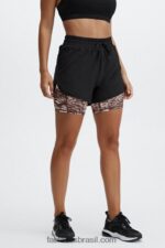 Fabletics runyon preto/fumado 420HR536 sloane está com falta mulheres