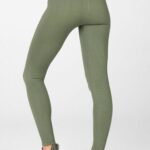 Fabletics safári/pêra 420HR1297 legging cintura alta sem costura mulheres