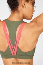 Fabletics safári/ rosa do deserto 420HR1810 boost sutiã esportivo de médio impacto 125 mulheres - Image 2