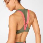 Fabletics safári/ rosa do deserto 420HR1810 boost sutiã esportivo de médio impacto 125 mulheres