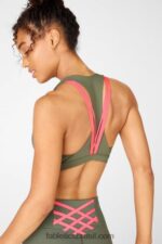 Fabletics safári/ rosa do deserto 420HR1810 boost sutiã esportivo de médio impacto 125 mulheres