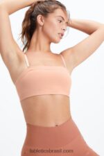 Fabletics sândalo 420HR1578 Camilla Sculptbandeau de malha mulheres