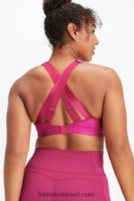 Fabletics sangria brilhar 420HR1404 sutiã esportivo ajustável de alto impacto belle iridescente mulheres - Image 2