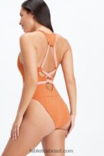 Fabletics sequóia/tom rosa 420HR1611 maiô com costas nadador mulheres - Image 2