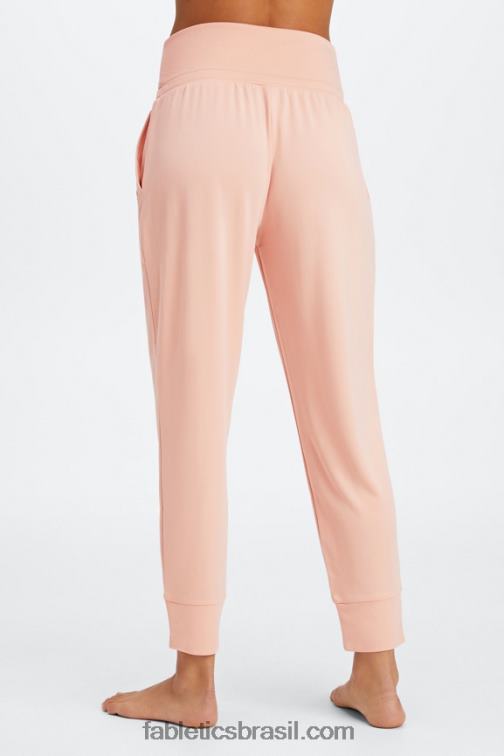 Fabletics shell macio/logotipo reflexivo 420HR98 calça de cordão de malha eco elegante mulheres - Image 2