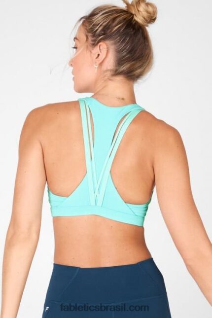 Fabletics sino azul 420HR1814 boost sutiã esportivo de médio impacto 126 mulheres