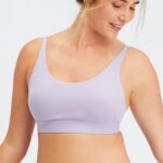 Fabletics sombra 420HR1577 bralette decote canoa de toque fino mulheres