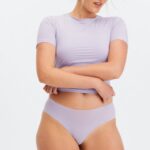 Fabletics sombra 420HR2837 cueca clássica de toque fino mulheres