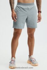 Fabletics sombra cinza 420HR3327 o curto fundamental (alinhado) homens - Image 4