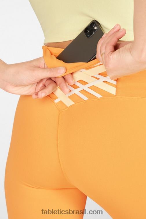 Fabletics Sonhos/creme de limão/menta fresca 420HR1317 boost ii capri cintura alta com tiras mulheres - Image 3