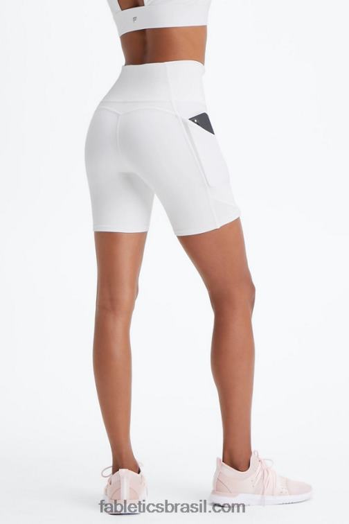 Fabletics Sonhos/creme de limão/menta fresca 420HR301 oasis pureluxe cintura alta 6'' short 13 mulheres - Image 3