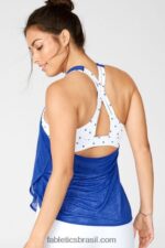 Fabletics supernova/ponto branco do logotipo baja 420HR2381 tanque de sutiã embutido ryan mulheres