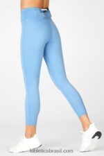 Fabletics surf azul 420HR1223 trinity motion365 capri cintura alta mulheres