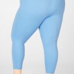 Fabletics surf azul 420HR1224 trinity motion365 capri cintura alta mulheres
