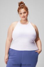 Fabletics sussurro lilás 420HR2135 tanque de sutiã embutido com tiras mulheres