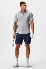 Fabletics tartan de golfe neutro 420HR3164 o único curto homens - Image 2