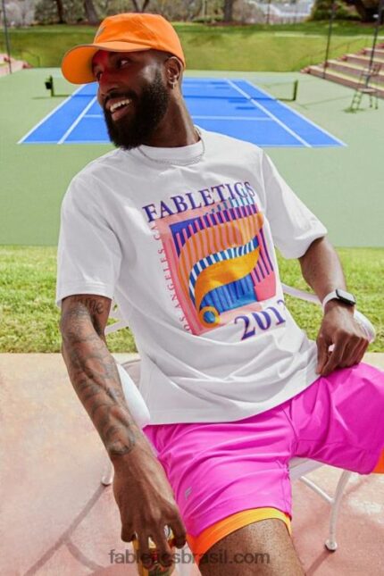 Fabletics tênis branco nos abrir 420HR3532 a camiseta r&r homens