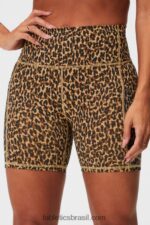 Fabletics terrazzo/logotipo reflexivo 420HR250 on-the-go powerhold cintura alta 6'' curto 5 mulheres - Image 2