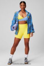 Fabletics terrazzo/logotipo reflexivo 420HR251 on-the-go powerhold cintura alta 6'' curto 5 mulheres - Image 4